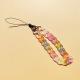 Fashion Frosted Acrylic Chain Mobile Phone Charm Candy Color Anti-lost Lanyard Womens Ornaments