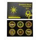 Anti-electromagnetic wave stickers for mobile phones