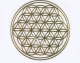 Flower of life uv patch phone decoration