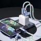 Star Sky Gorgeous Color Streamer Fast Charging Four-in-one Luminous Charging Cable
