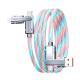 Star Sky Gorgeous Color Streamer Fast Charging Four-in-one Luminous Charging Cable