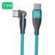PD100W Line 180 Degree Rotating Type-c Applicable Notebook Elbow 5A Charging Cable