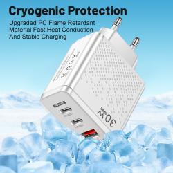 Luminous LED USB 2PD Type-c Mobile Phone Charger