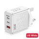 Luminous LED USB 2PD Type-c Mobile Phone Charger