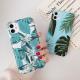 Blue leaf banana leaf mobile phone case