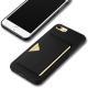 Compatible with Apple , Simple card slot card sleeve integrated mobile phone case