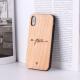 Mobile phone case made of solid wood