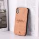 Mobile phone case made of solid wood