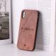 Mobile phone case made of solid wood