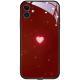 Compatible with Apple, Creative Love Iphone Luminous Glass Phone Case