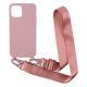 Compatible with Apple , Color Adjustable Webbing Strap Skin Phone Case