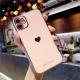 Suitable For Phone Case With Straight Edge Solid Color Electroplating Love Heart