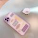 Compatible with Apple , Mobile Phone Case With Bracket Frosted Painted