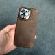 The First Layer Of Cowhide Is Suitable For 13pro Mobile Half-pack Hard Shell Mini Leather Retro