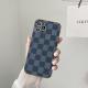 All-inclusive Galvanized Plaid Leather Texture Checkerboard Mobile Phone Case