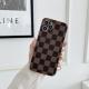 All-inclusive Galvanized Plaid Leather Texture Checkerboard Mobile Phone Case