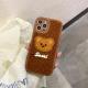 Plush Embroidered 3D Cute Teddy Bear Phone Case
