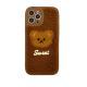 Plush Embroidered 3D Cute Teddy Bear Phone Case