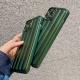 Down Striped Fluorescent Green Silicone Phone Case