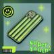 Down Striped Fluorescent Green Silicone Phone Case