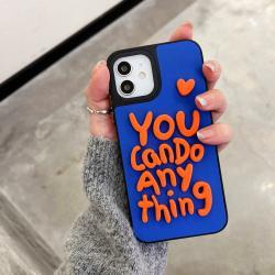 Contrasting English Leather Silicone Phone Case