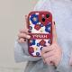 Simple Blue Flower Love Silicone Phone Case