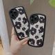 New Style Oil Painting Flower Sticker Leather Phone Case