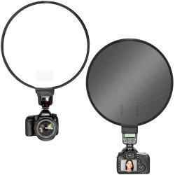 On-camera flash ring soft diffuser