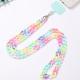 Mixed Color Colored Acrylic Crossbody Chain