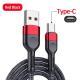 New Anti Slip Nylon Woven 0.5m Data Cable