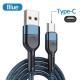 New Anti Slip Nylon Woven 0.5m Data Cable