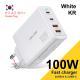 100W Gallium Nitride 4-port Fast Charging Charger