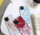 Marble pattern double-layer mobile phone case