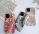 Marble pattern double-layer mobile phone case