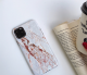 Marble pattern double-layer mobile phone case