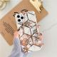 Marble green leaf mobile phone case