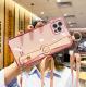 Compatible with Apple, Compatible with Apple , Electroplating Mobile Phone Case Wristband 6D Fine Hole All-Inclusive iPhone Case