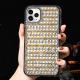 Compatible with Apple , Diamond-studded Glass Triangle Diamond Mobile Phone Case