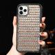 Compatible with Apple , Diamond-studded Glass Triangle Diamond Mobile Phone Case