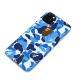 Compatible with Apple, Apeman Blue Camouflage Phone Case For IPhone