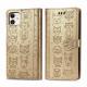 New Leather Case, Multi-Function Clamshell Card, Drop-Proof