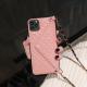 Xiaoxiangfeng Diagonal Leather Card Phone Case With Chain Protection Cover
