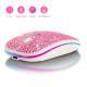 Office Rechargeable Mute Crystal Rhinestone Mouse