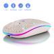 Office Rechargeable Mute Crystal Rhinestone Mouse