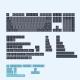 184-key PBT Keycap Wireless Mechanical Game Keyboard