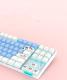87 Key Rgb Light Effect Green Axis Portable Mechanical Keyboard