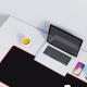 All Black Length Extra Long Mouse Pad Keyboard Pad Desk Pad Office Game Pad