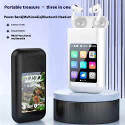 Smart Power Bank Headset 28-inch Multimedia Display