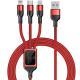 Three-in-one Data Cable 66W Quick Charge One Drag Three