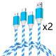 Multifunctional Three-in-one Streamer Data Cable USB Fast Charge